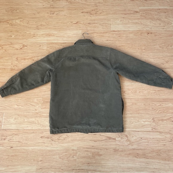 High Sierra Men’s Olive Green Suede like Jacket in Medium- Vintage & Perfect - Picture 3 of 8